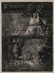 Bauerninterieur in der Haute-Garonne