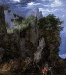Landschaft mit Krabbenfischern, um 1608