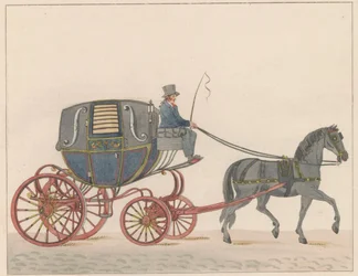 Paardenkoets in Amsterdam, ca. 1825