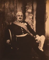 Der französische Marschall Aimable-Jean-Jacques Pélissier, sitzendes Porträt in Uniform, Krimkrieg, Krim, Ukraine