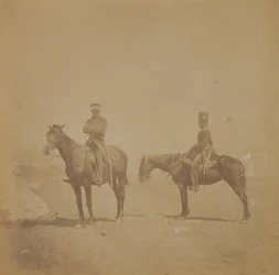 General Sir John Pennefather und ein Ordonnanzoffizier, 1855