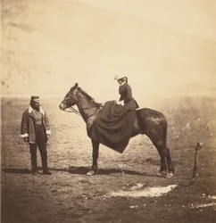 Henry Duberly Esq., Zahlmeister, 8. Husaren & Mrs. Duberly