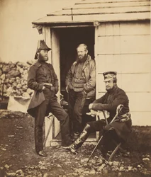 Offiziere im Stab von Generalleutnant Sir G. Brown