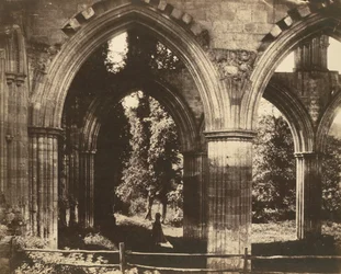 Rievaulx Abbey, der Hochaltar, 1854