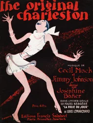 Josephine Baker in der Zeitschrift „La Folie du Jour“. 1927 (Illustration)