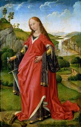 Die heilige Katharina (ca. 1399-1464). Um 1430 oder um 1451. Maße: 18,5 x 11,8 cm. Kunsthistorisches Museum, Wien