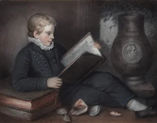 Edgeworth King mit Büchern