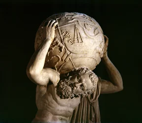 Atlas, Kopie eines griechisch-hellenistischen Originals (Marmor) (Detail)