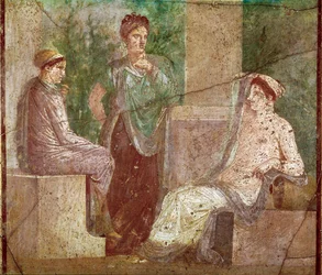 Gespräch von Frauen (Fresko)