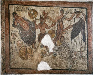Dionysos und Ariadne - Mosaik, 4. Jahrhundert