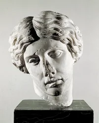 Kopf einer Amazone (Marmorskulptur, 2. Jahrhundert n. Chr.)