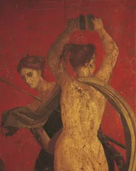 Einweihungsriten des Dionysoskults, Fresko aus der Villa Dei Mysteri