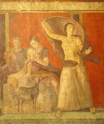 Initiationsriten des Dionysoskults, Fresko aus der Villa Dei Mysteri
