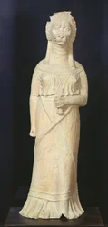 Löwenköpfige Göttin, aus dem Heiligtum in Bir Bou Regba