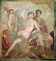 Mars und Venus aus dem Haus des Mars und der Venus (Casa di Marte e Venere), Pompeji