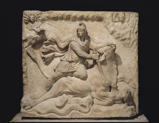 Mithras opfert den Stier, 2.-3. Jahrhundert (Marmor)