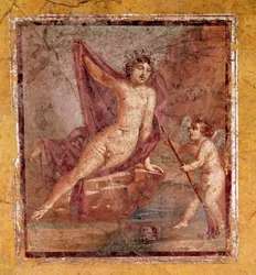 Narziss und Eros, römisches Fresko aus Pompeji