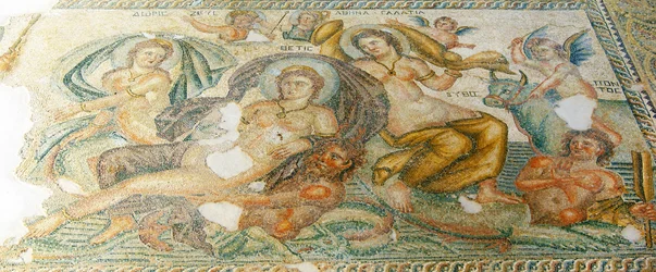 Nereiden und Bythos, Haus des Aion, Paphos, Zypern
