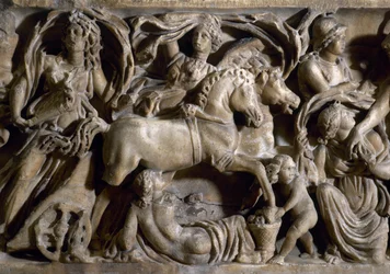 Entführung der Proserpina (Detail) (Marmor)