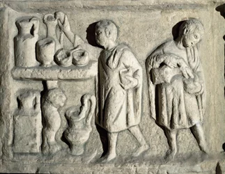 Römische Kunst: „Hausangestellter bei der Arbeit“ (1. Jahrhundert n. Chr.)