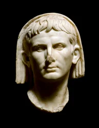 Römische Kunst: Kopf des Kaisers Augustus (Caius Julius Caesar Octavianus Augustus)