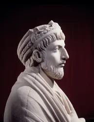 Römisch-Griechische Kunst: Skulptur des römischen Kaisers Julian der Abtrünnige