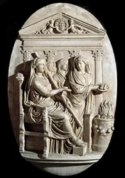 Römische Kunst: eine Opferszene in Vesta