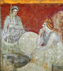 Königliche Familie aus Mazedonien, Detail (Fresko)