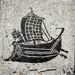 Sabratha-Schiff kehrt in den Hafen von Ostia zurück
