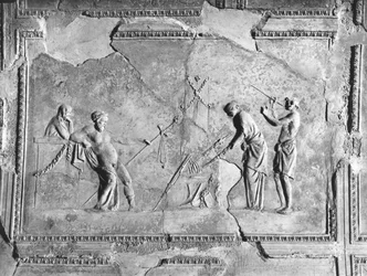 Szene der dionysischen Mysterien (Detail)