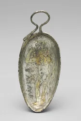 Löffel mit dem heiligen Paulus als Athlet, 350-400
