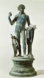 Statue des Apollo aus dem Haus der Roten Wände, Pompeji, ca. 30 n. Chr.