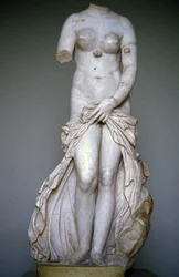 Venus Landolina oder Anadyomene. Skulptur, Museum von Syrakus, Sizilien, Italien.