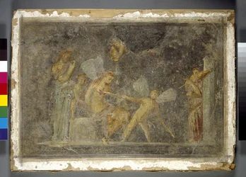 Wandmalerei, Pompeji, römisch, 1. Jahrhundert