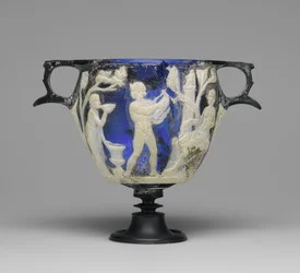 Kameoglas-Skyphos, ca. 1 n. Chr.