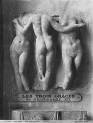 Die drei Grazien, römische Kopie eines hellenistischen griechischen Originals aus dem 2. Jahrhundert v. Chr.