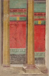 Wandmalerei aus einer Villa in Boscoreale, ca. 50-40 v. Chr.