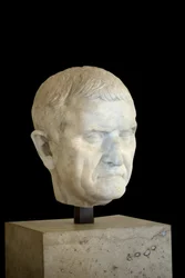 Fragment einer Statue, Porträt eines Unbekannten