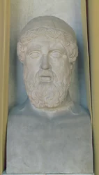 Hermetische Büste von Anacreon (Marmor)
