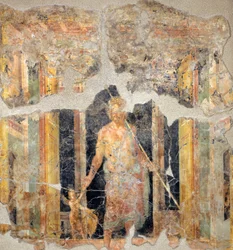 Malerei des vierten pompejanischen Stils, die Jupiter darstellt