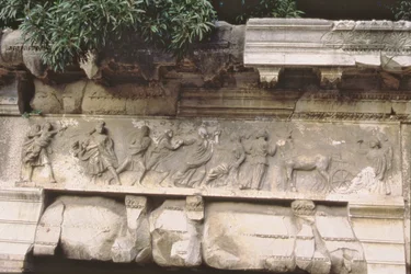 Raub der Sabinerinnen, von einem Fries der Basilica Aemilia