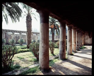 Ansicht des Peristyls des Casa d