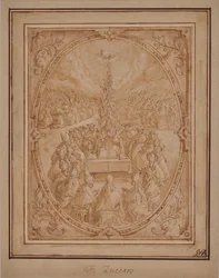 Eine Allegorie der göttlichen Autorität der Kirche