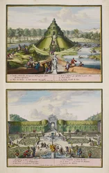 Der Park von Enghien, ca. 1685, Illustration aus 