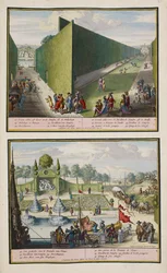 Der Park von Enghien, ca. 1685, Illustration aus 