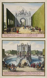 Der Park von Enghien, ca. 1685, Illustration aus 