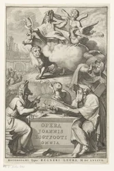 Allegorische Figur mit jüdischem Mann
