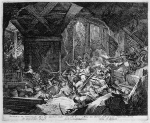 Wiener Druckzyklus, Entdeckung und Zerstörung einer türkischen Mine unter dem Kaiserpalast, 1683