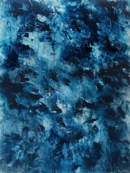 Dynamische blaue Abstraktion