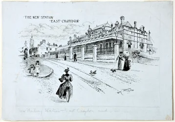 Der neue Bahnhof, East Croydon, Juli 1896